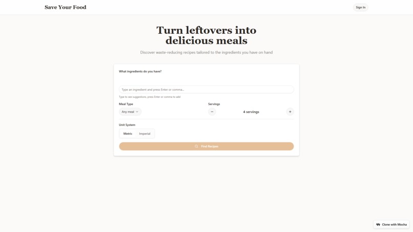 SaveYourFood – screenshot 1