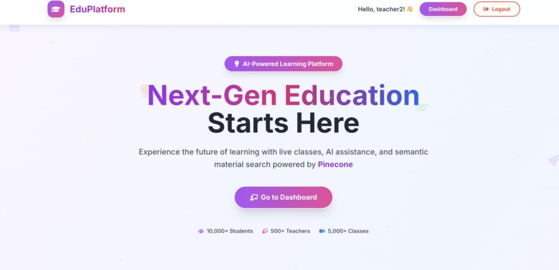 LearnFlow: AI Powered Remote Classroom – screenshot 1