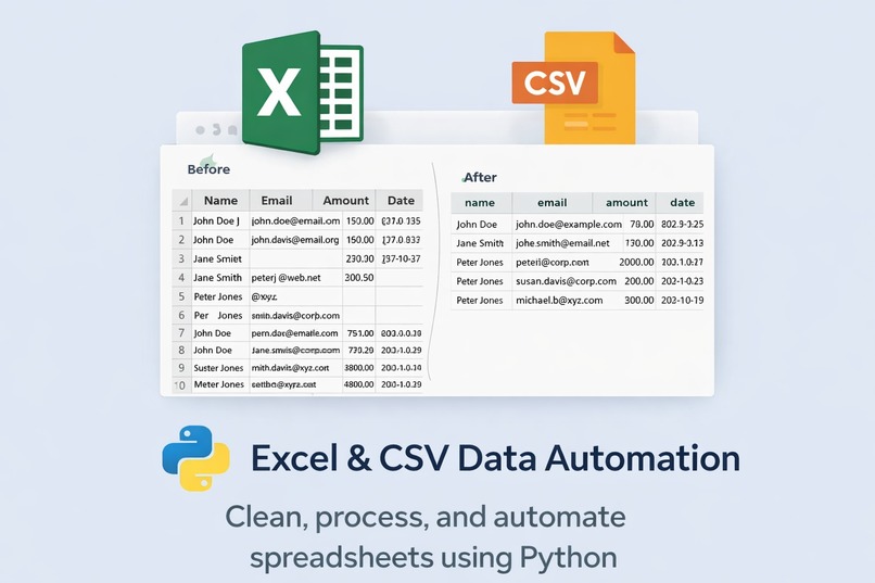 Excel & CSV Automation Toolkit – screenshot 1