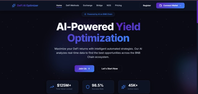  DeFi AI Yield Optimizer – screenshot 1