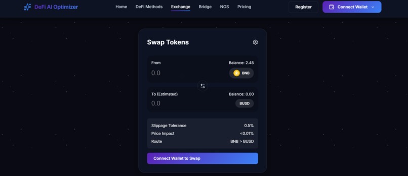  DeFi AI Yield Optimizer – screenshot 4
