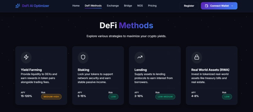  DeFi AI Yield Optimizer – screenshot 5