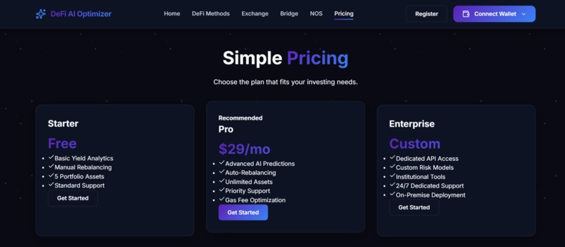  DeFi AI Yield Optimizer – screenshot 7