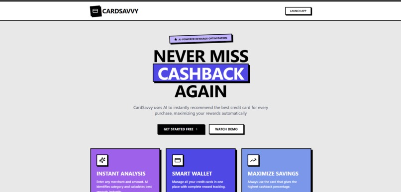 CardSavvy – screenshot 1