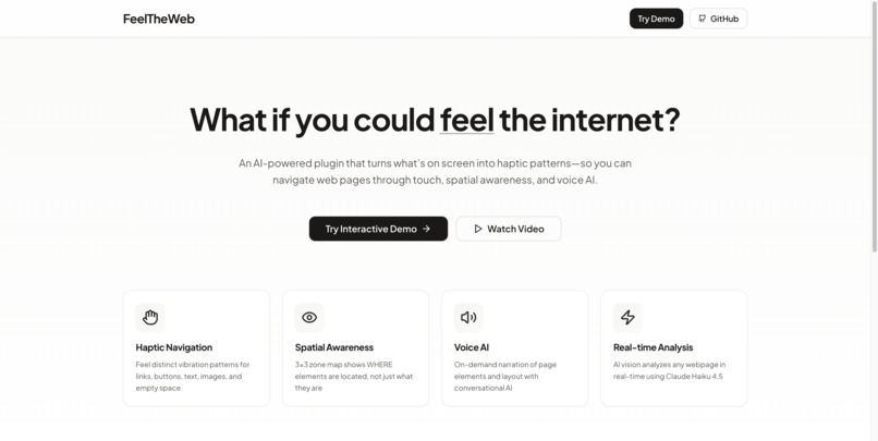 FeelTheWeb – screenshot 1