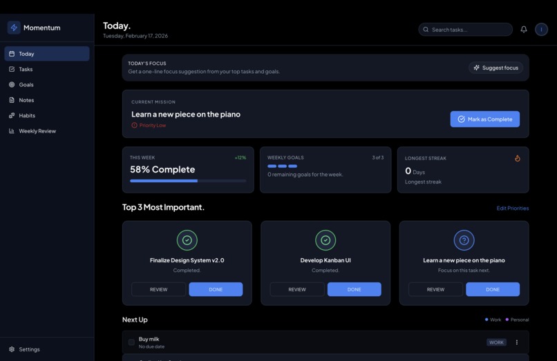 Momentum – screenshot 1