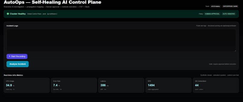 AutoOps — Self-Healing AI Control Plane – screenshot 2