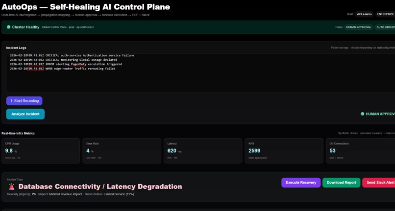 AutoOps — Self-Healing AI Control Plane – screenshot 8