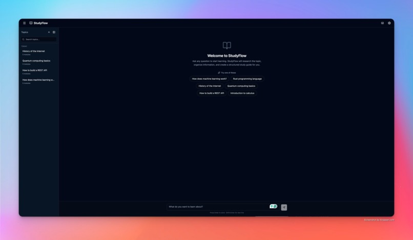 StudyFlow – screenshot 1