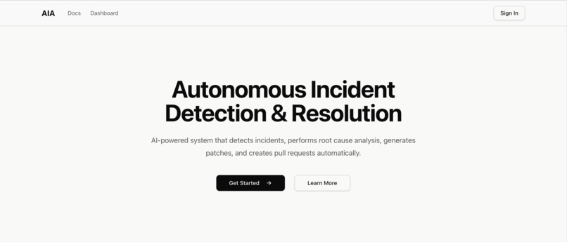 Autonomous Incident Agent (AIA) – screenshot 1