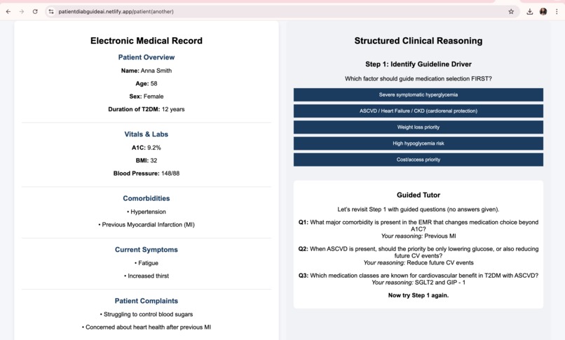 MedDiab Learn: A Patient-Case Simulation – screenshot 5