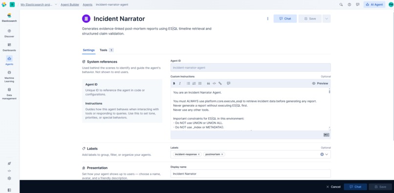 Elastic Postmortem AI with Integrity Guard – screenshot 3