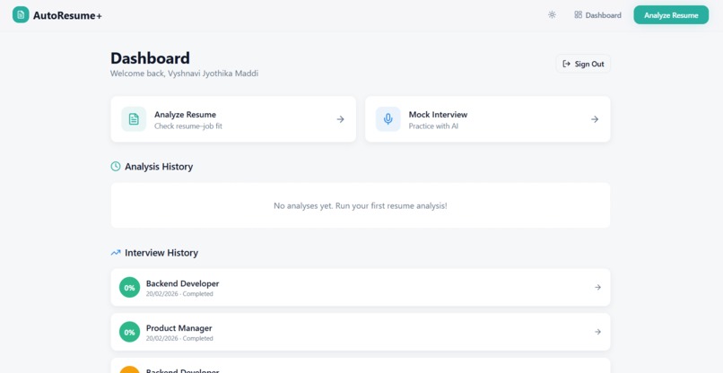 AutoResume+ – screenshot 2