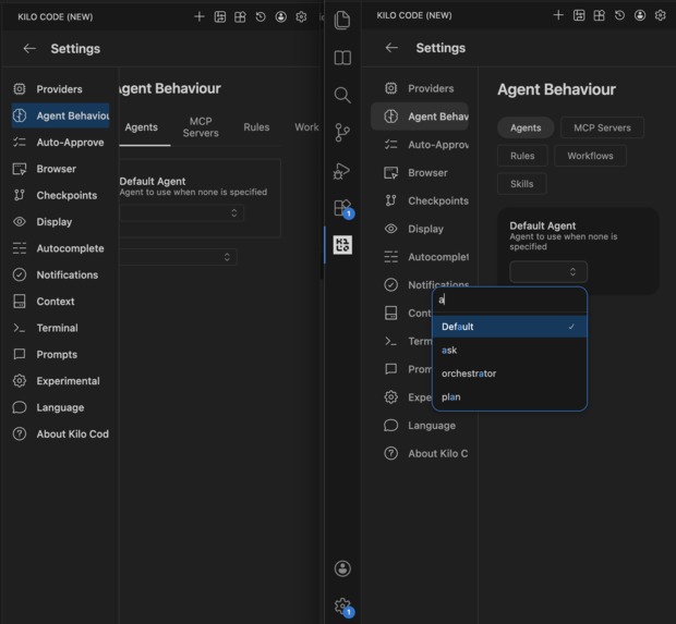 Redesign Kilo Settings – screenshot 1
