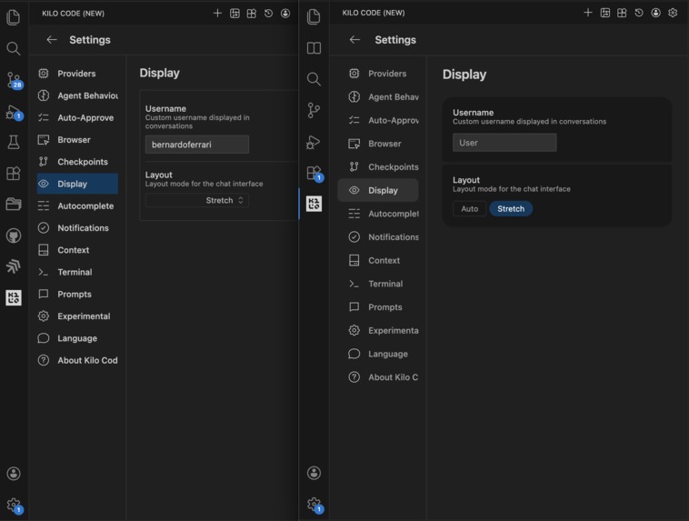 Redesign Kilo Settings – screenshot 3
