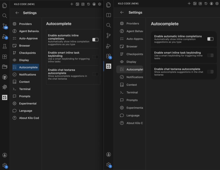 Redesign Kilo Settings – screenshot 4