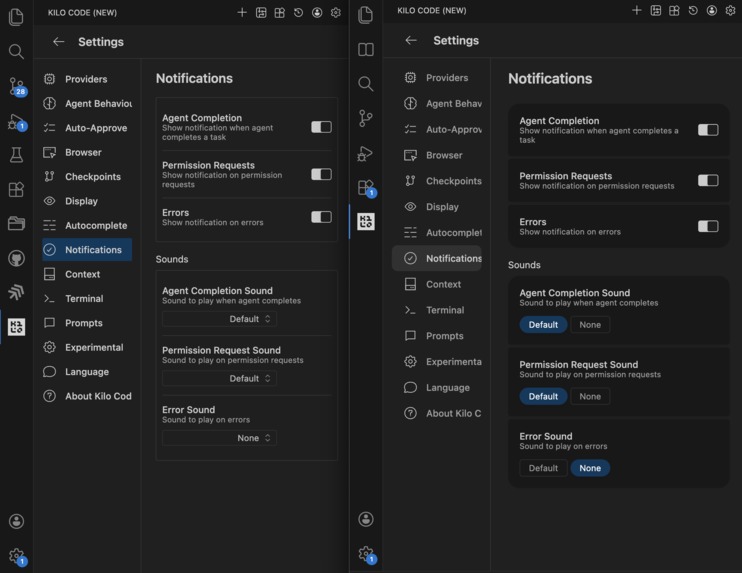 Redesign Kilo Settings – screenshot 5