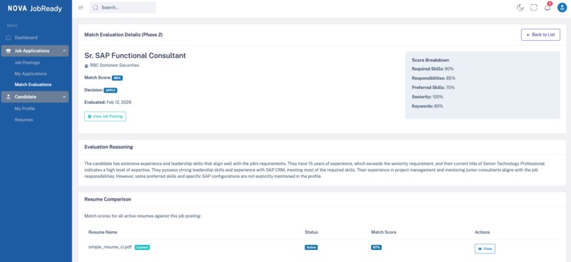 Nova JobReady – screenshot 5