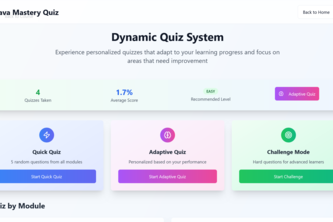 Java learning platform
