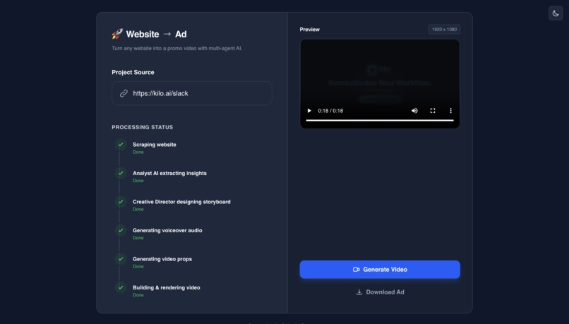 ClineReel - Create promotional videos  – screenshot 2