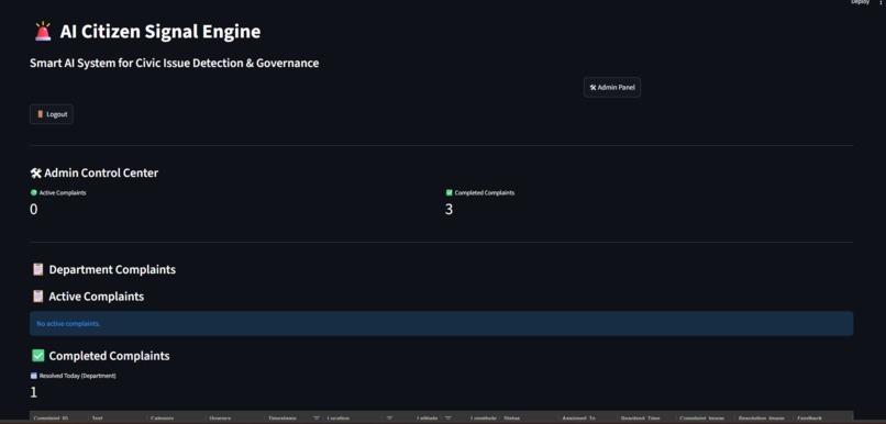 AI Citizen Signal Engine – screenshot 3
