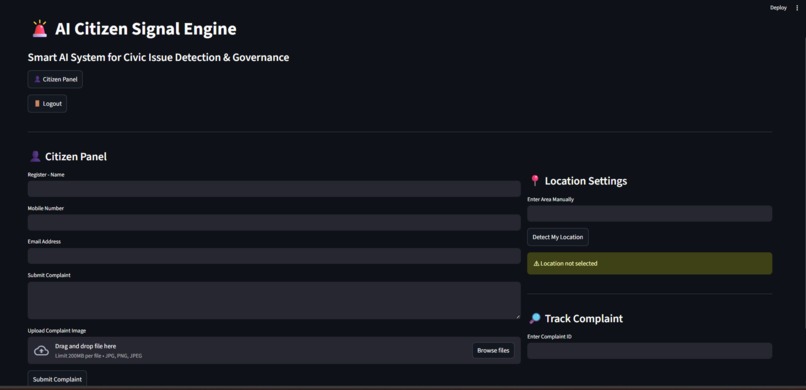 AI Citizen Signal Engine – screenshot 4