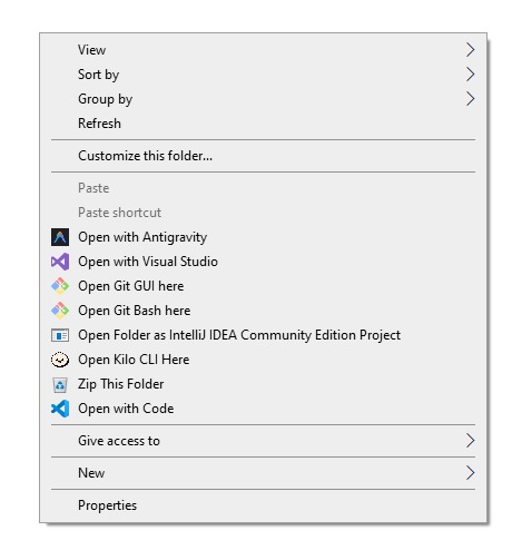 Windows Explorer Context Menu Integration – screenshot 1