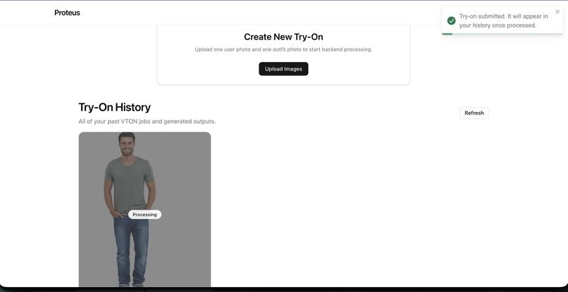 Proteus Virtual Try-On: See the Fit Before You Buy – screenshot 4