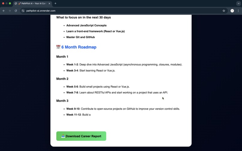 PathPilot AI – Your AI Career & Government Job Copilot – screenshot 1