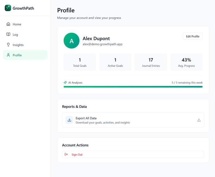 GrowthPath – screenshot 3