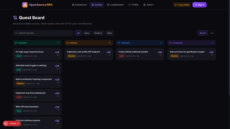 OpenSource RPG – screenshot 1