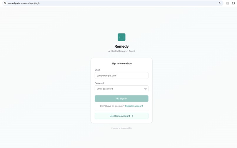 Remedy - AI Health Research Agent – screenshot 3