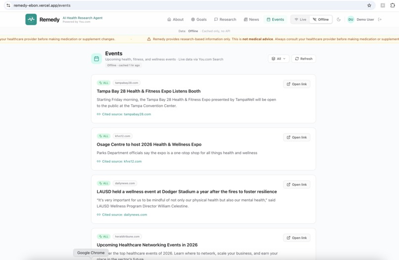 Remedy - AI Health Research Agent – screenshot 10