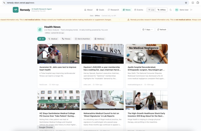 Remedy - AI Health Research Agent – screenshot 9