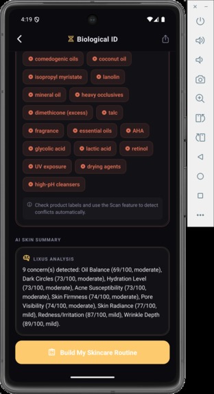 Lixus Agent — Skincare Intelligence Firewall – screenshot 5