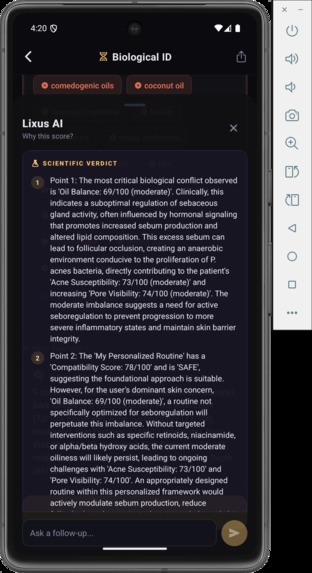 Lixus Agent — Skincare Intelligence Firewall – screenshot 11