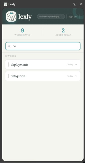 Lexly – screenshot 3