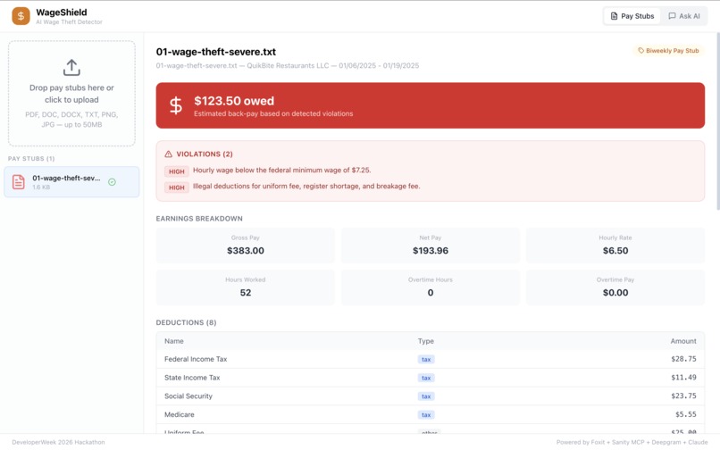 WageShield – screenshot 3