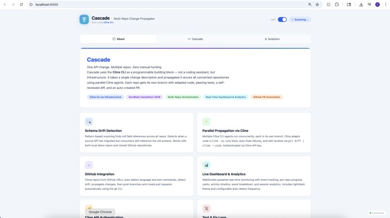 Cascade - Multi-Repo Change Propagator – screenshot 2