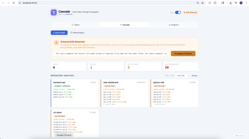 Cascade - Multi-Repo Change Propagator – screenshot 3