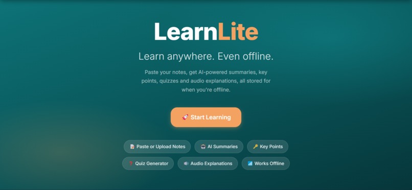 LearnLite – screenshot 1