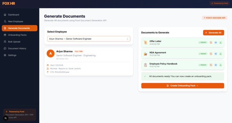 Fox HR: Smart Onboarding – screenshot 3