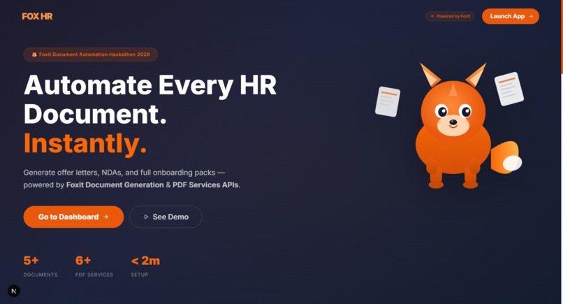 Fox HR: Smart Onboarding – screenshot 1