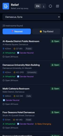 Relief – screenshot 1
