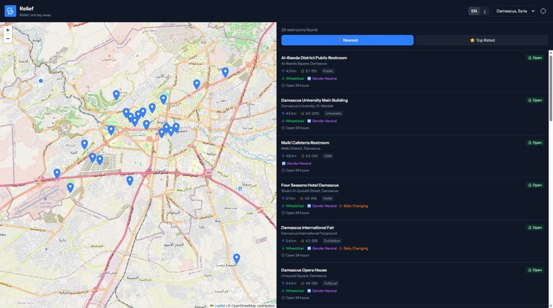 Relief – screenshot 2