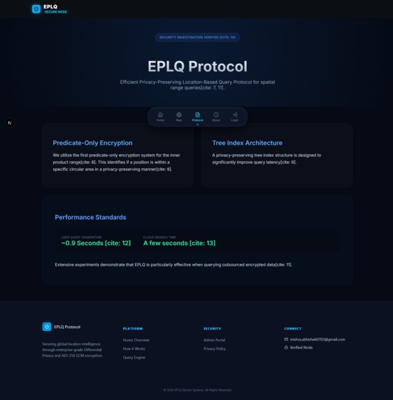 EPLQ ( Efficient Privacy-Preserving Location-Based  Query) – screenshot 3