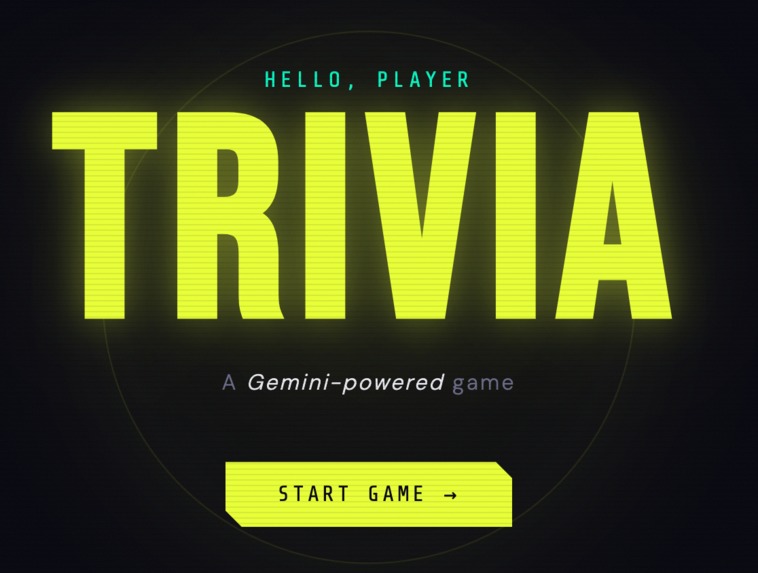 GEMINI-POWERED TRIVIA – screenshot 1