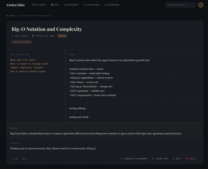 CortexNotes – screenshot 3