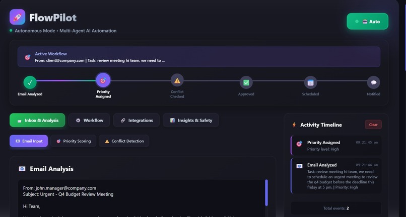 FlowPilot Orchestrator – screenshot 1