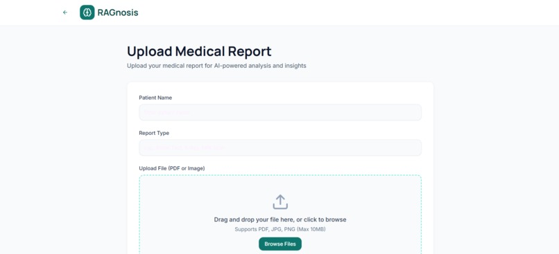 RAGnosis is an AI- powered medical report analysis.  – screenshot 5